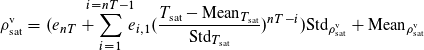 Formula to calculate dew density