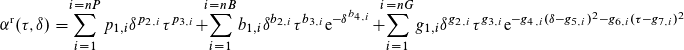 Calculation procedure of dimensionless residual Helmholtz energy