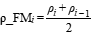 rho_FM[i]=(rho[i]+rho[i-1])/2
